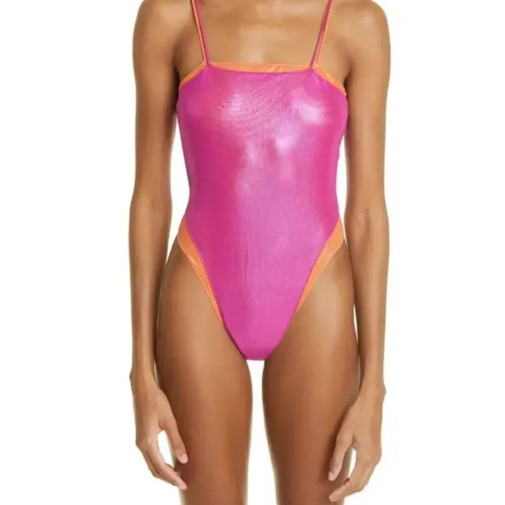 Oseree lame double layered swimsuit